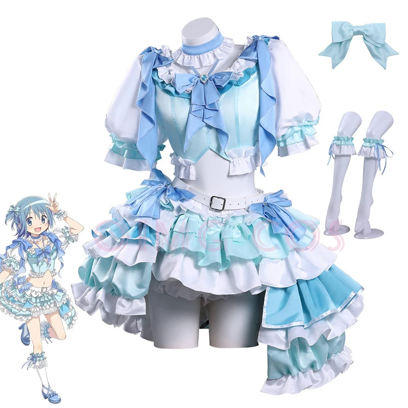 

Puella Magi Madoka Magica Miki Sayaka Cosplay Costumes Anime Dress Carnival Uniform Anime Halloween Women Costumes Game