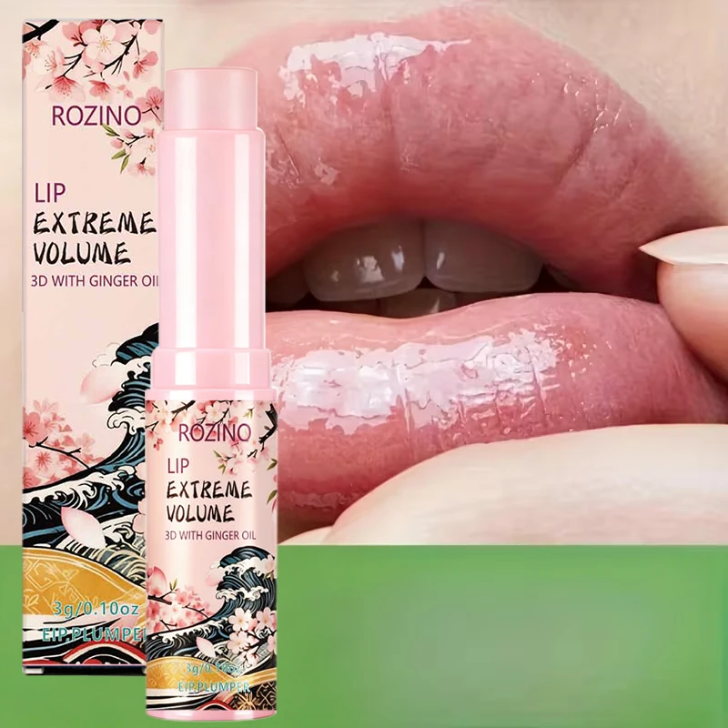 1Pcs/2Pcs/3Pcs 3D Extreme Volume Lip Balm, Moisturizes Dry Lips, Reduces the Appearance of Lip Lines, Lip Marks, Peeling, and Tightness, Makes Lips Moisturized and Soft, Prevents Them from Looking Dry, Makes Them Appear Fuller, Brightens Lip Skin, Portable and Easy to Use