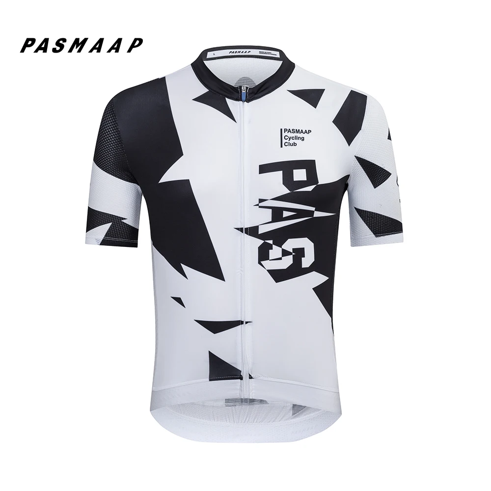 PASMAAP-Cycling Jersey for Men, short Sleeve, Pro Team, MTB, Road Bike Clothing, Breathable Bicycle Shirts, 2025