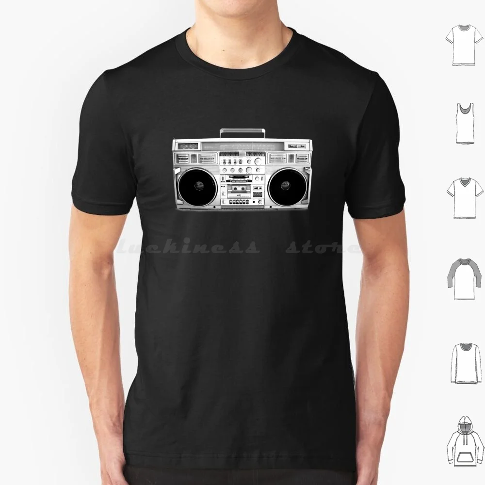 Vintage Boombox 90S T Shirt Cotton Men Women Diy Print Vintage Classic Music Rap Hip Hop 90S