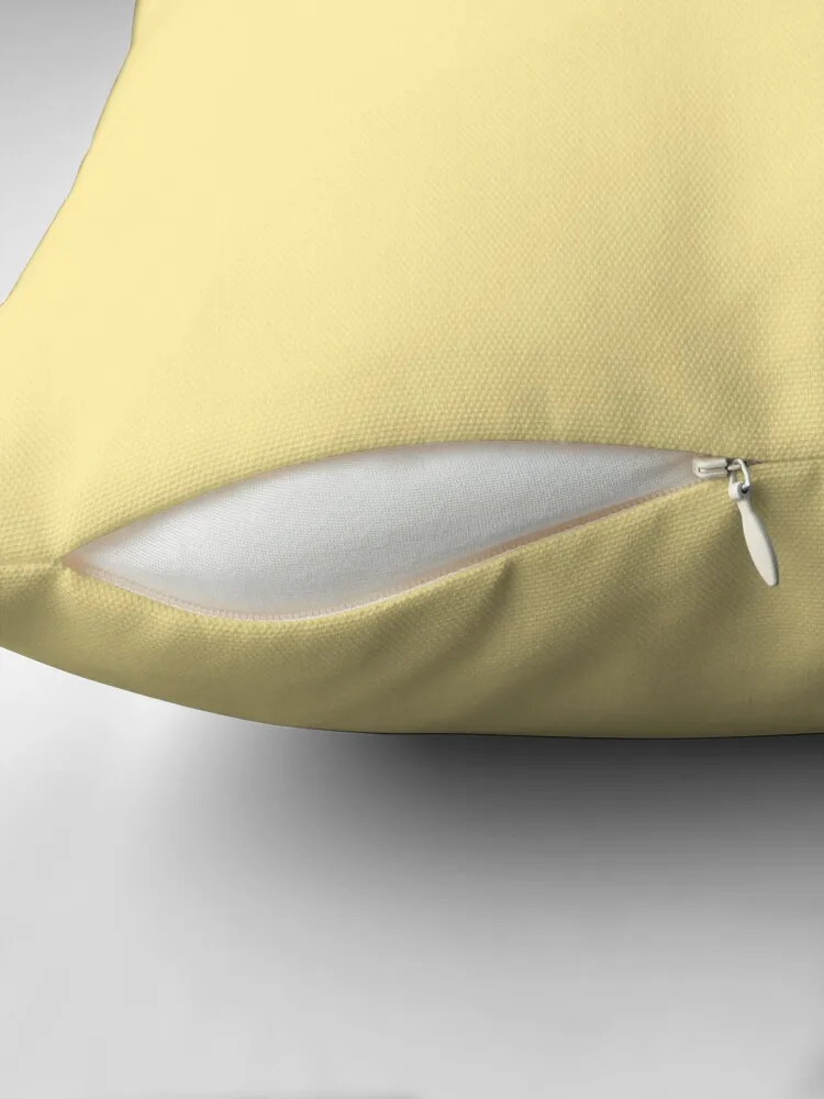 Pastel Yellow Solid Throw Pillow Throw Pillow luxury home accessories Sofa Cushions Cover pillow