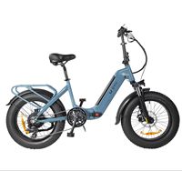 DYU FF500 E-bike Folding 500W Motor 48V14AH Lithium Battery Aldult City Riding Electric Bicycle 20*4.0 in Fat Tire Electric Bike