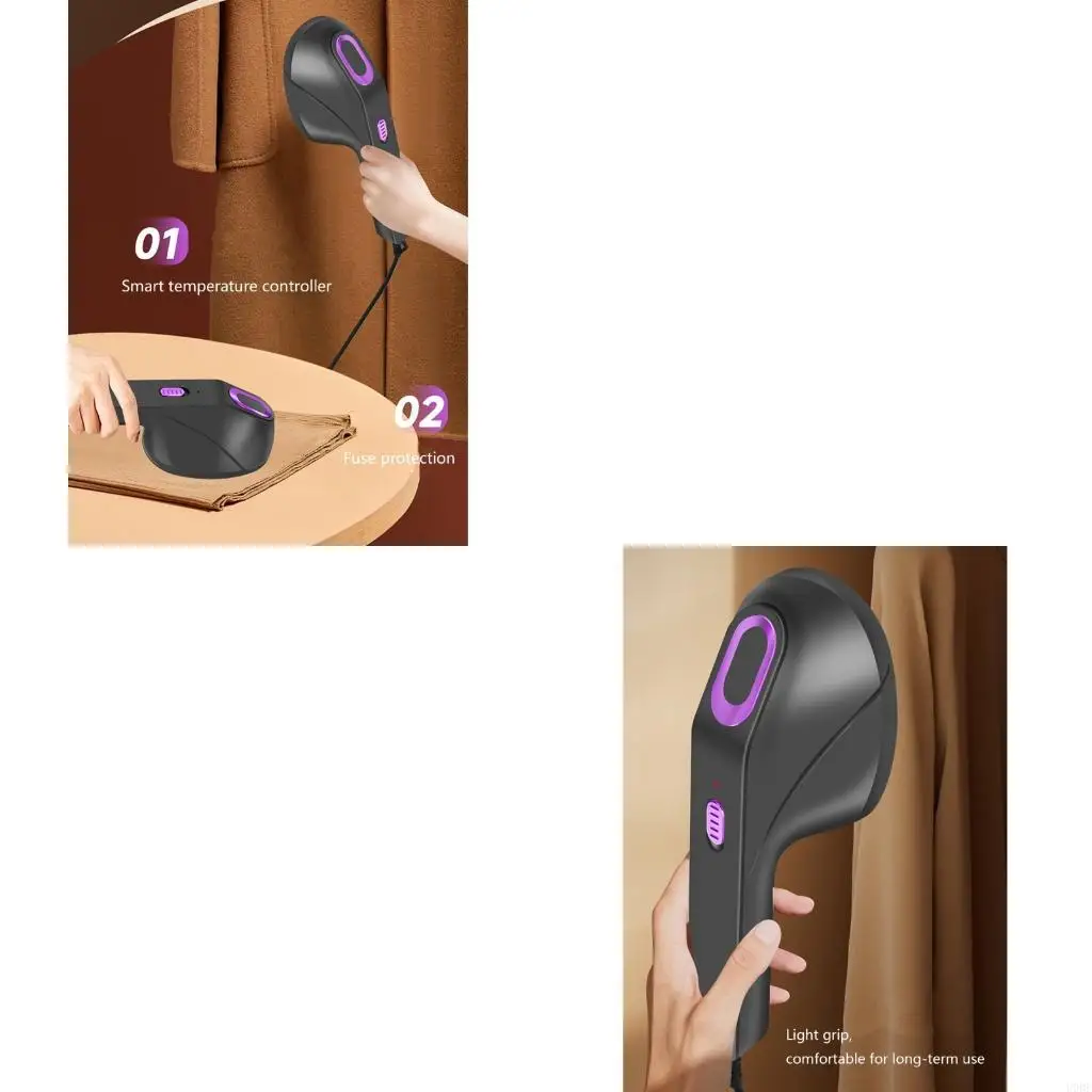 Vaporizador portátil USB para ropa, Panel planchado, húmedo y plancha en seco, vaporizador ropa para viaje en casa