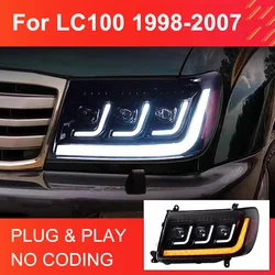 LED Headlights for Land Cruiser LC100 4700 4500 1998-2007 Headlights Plug and Play with DRL Dynamic Turning Front Head Lights