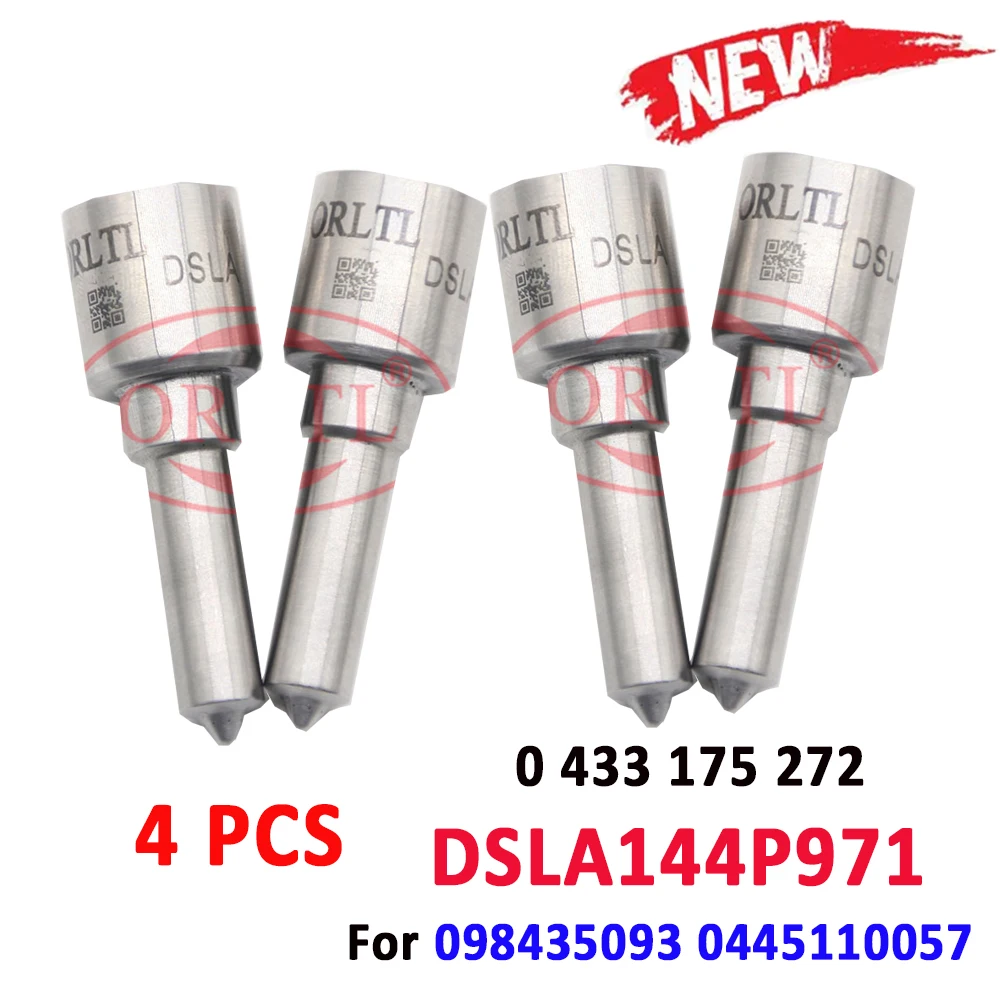 ORLTL 4 Pieces DSLA144P971 Diesel Injector Nozzle DSLA 144 P 971 OEM 0 433 175 272 For 098435093 0445110057 CAR 0 445 110 057