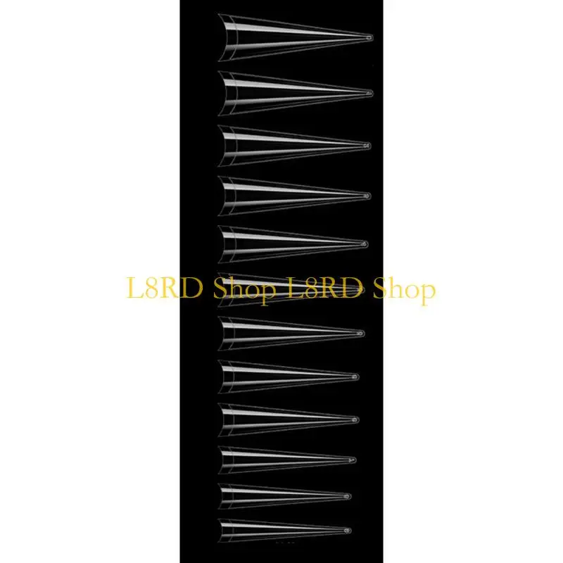 L8RD Professional نصف غطاء للأظافر الصناعية نصائح أظافر شفافة لتزيين الأظافر بنفسك #1