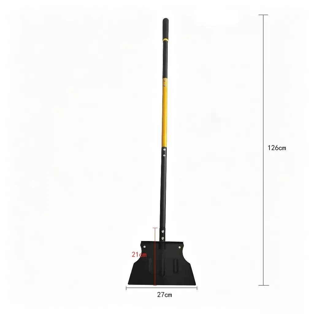 Stainless Steel Snow Pusher, Detachable Ice Breaking Snow Shovel, Labor Saving Winter Snow Removal Tool for Driveway Yard