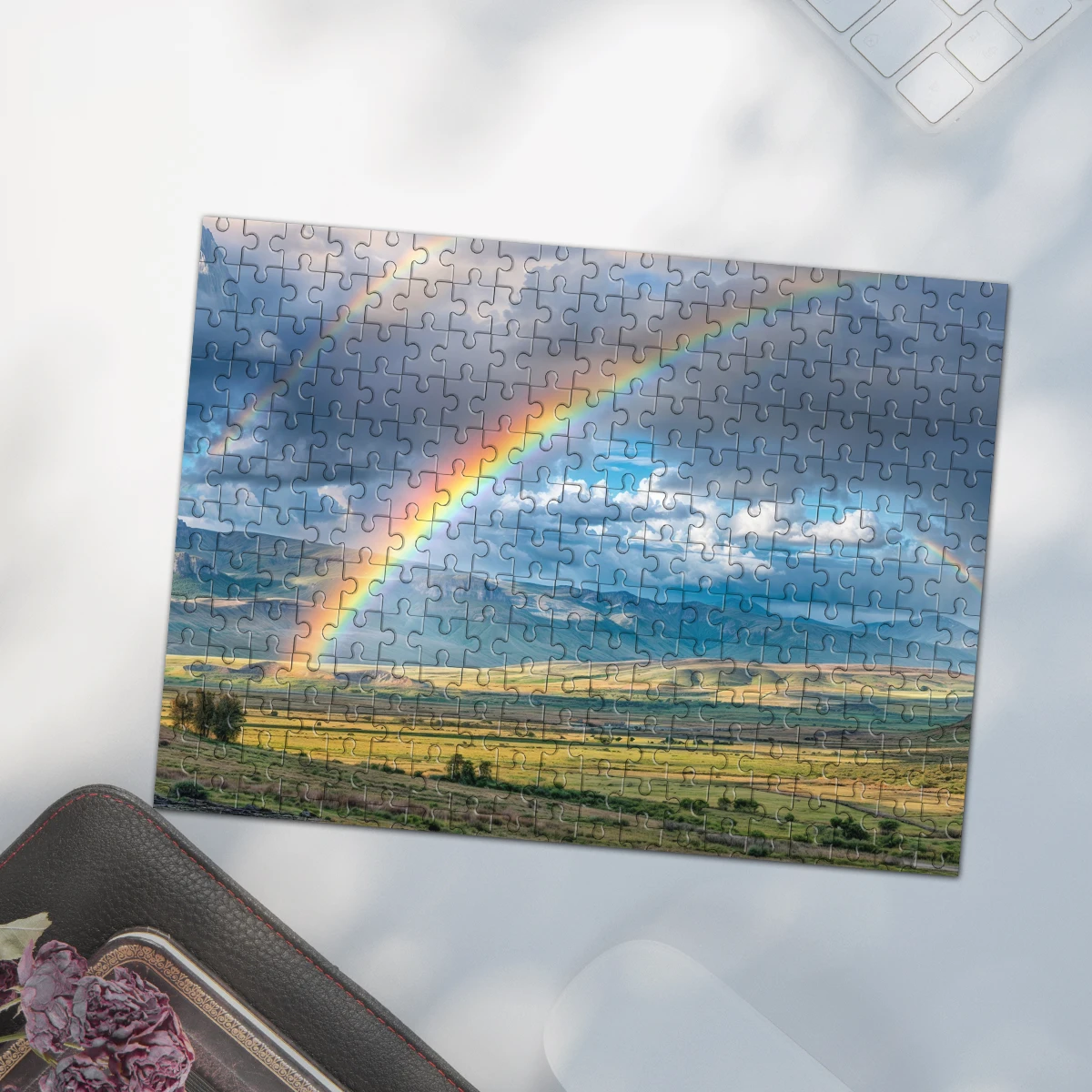 35/300/500/1000pcs Personalized Custom Photo Puzzle scenery photo Education Puzzle Toy wooden Puzzle