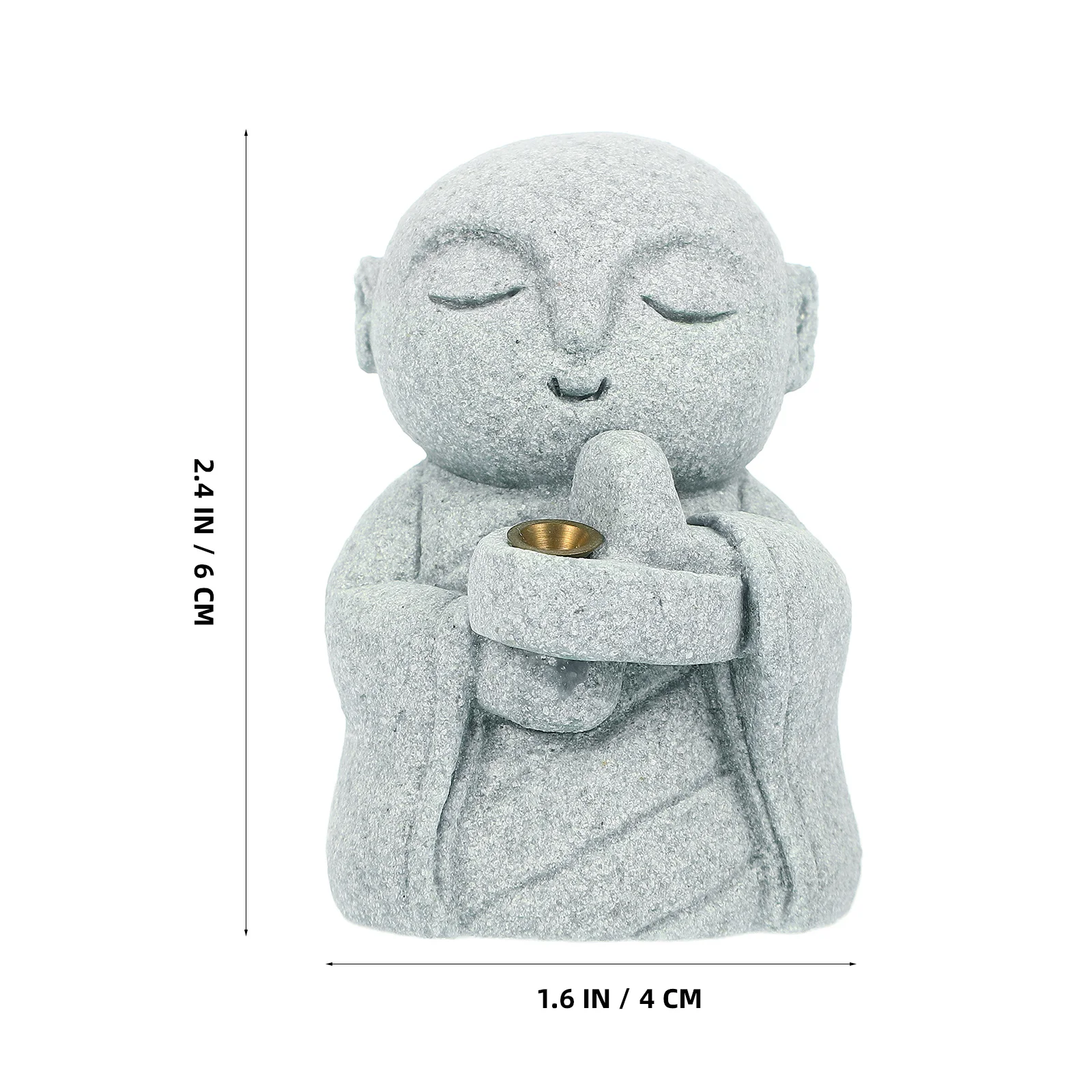 1 قطعة بوذا صغير خمر الحجر الرملي ديكور سطح المكتب داخلي خمر الحرف حديقة الديكور البسيطة الرجعية ديكور المنزل الحرفية #5