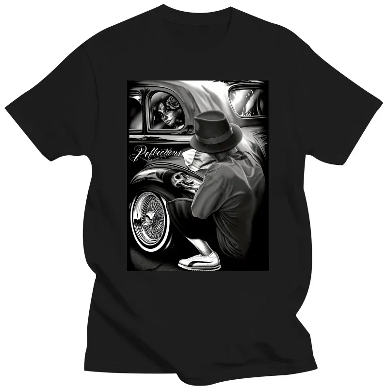 2024 Hot SaleDGA David Gonzales ‘Reflections’ Lowrider Homies Pachuco Art T-Shirt Size XXL