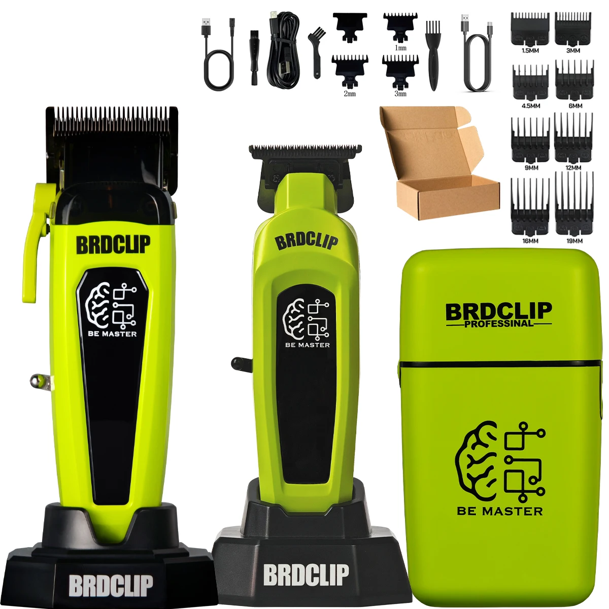 BRD 106 107 609 Professioneller elektrischer Haarschneider, Haarschneider, DLC-Klinge mit Basis, 7500 U/min, 8000 U/min, 7000 U/min, Friseurset BRDCLIP