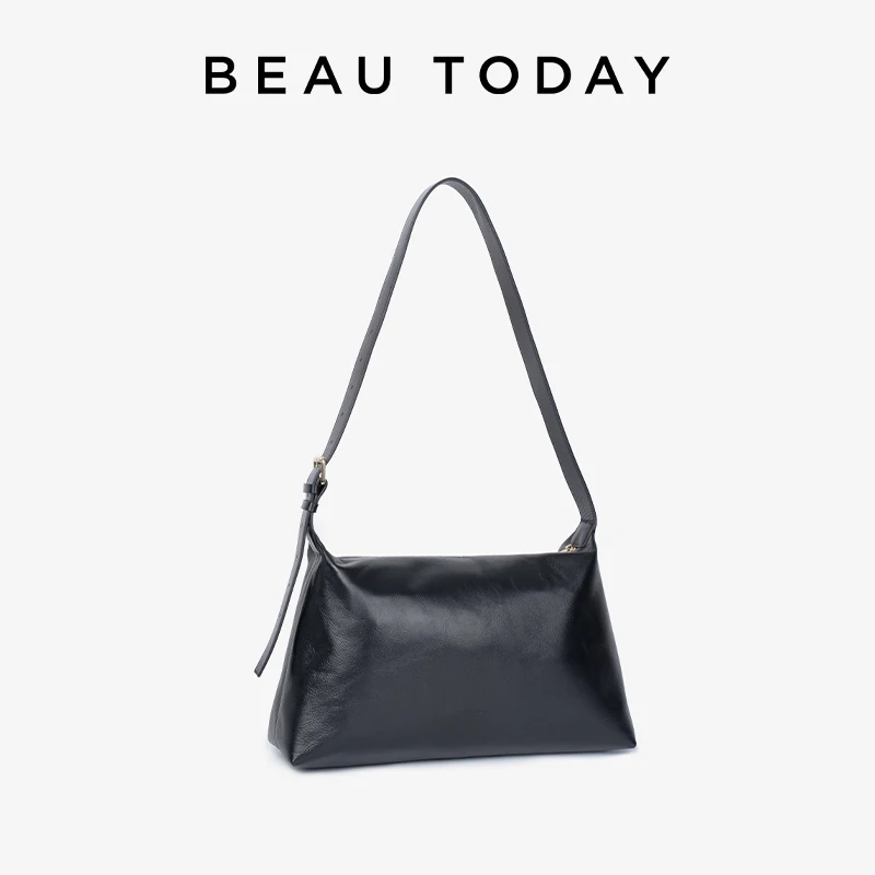 

BEAUTODAY Handbags Women Genuine Leather Retro Solid Color Bags Ladies All-match Crossbody Bag Handmade 62083