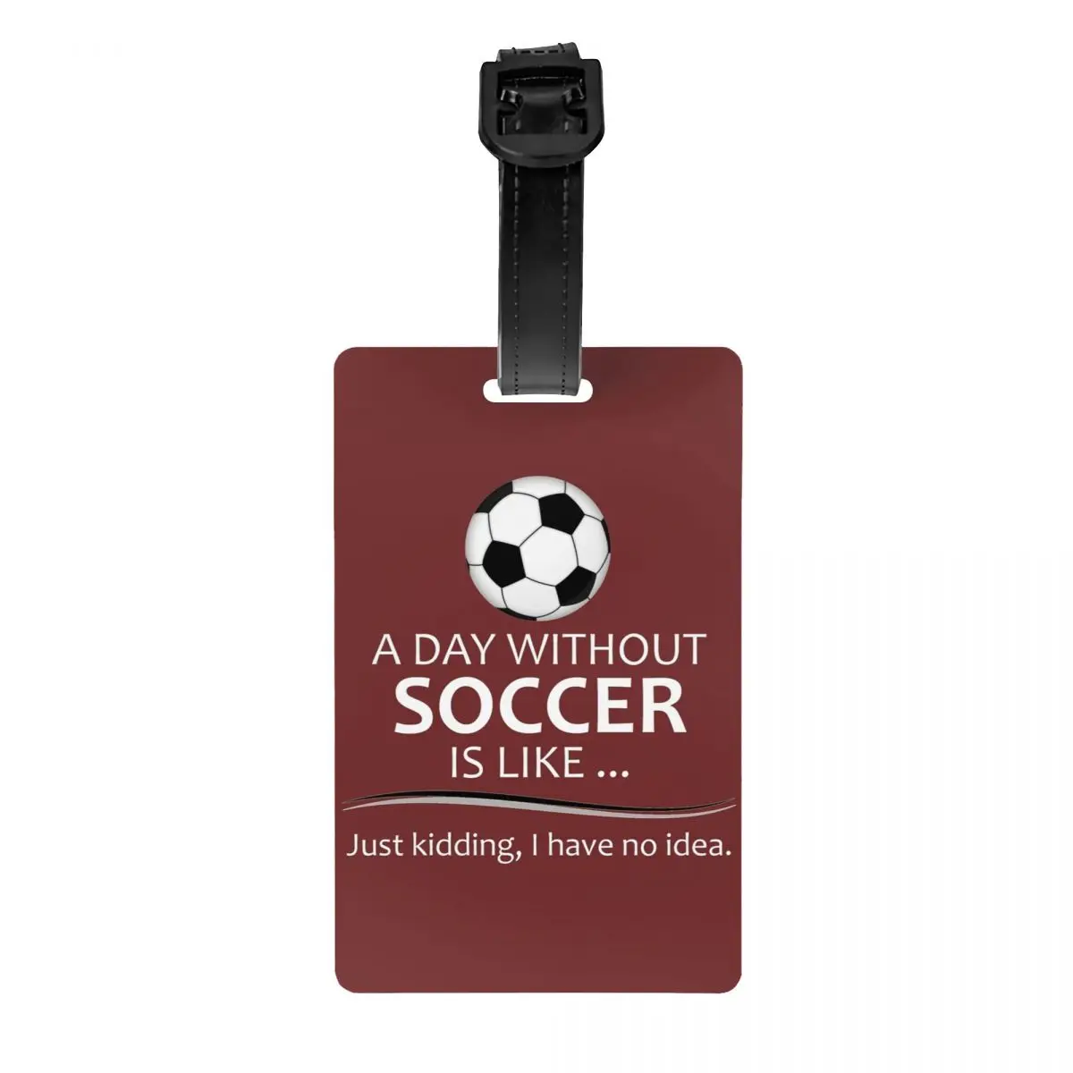 

Custom Football Soccer Luggage Tag Privacy Protection Baggage Tags Travel Bag Labels Suitcase