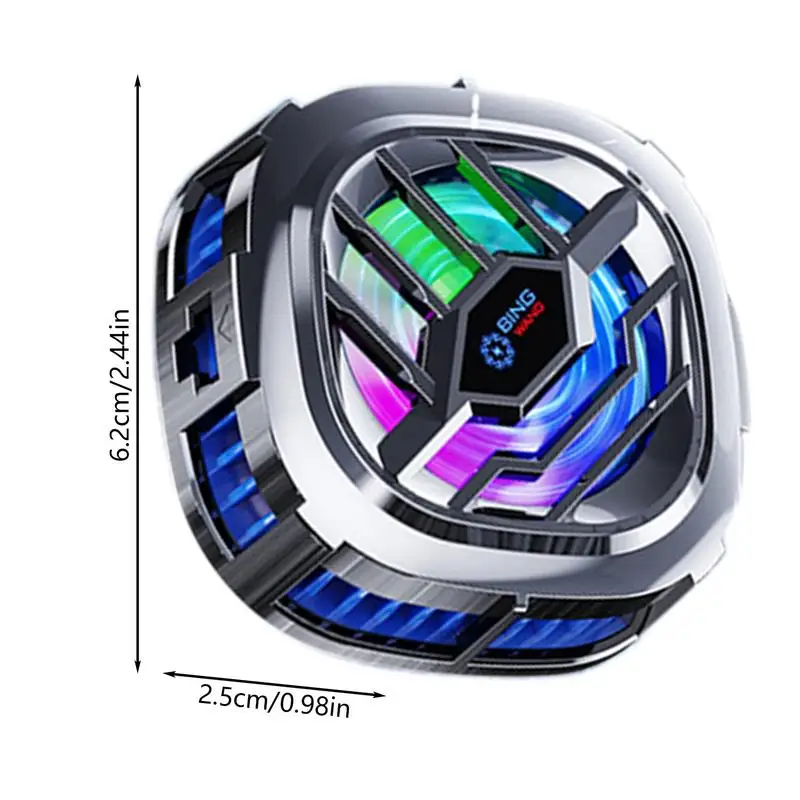 Dispositivo di raffreddamento magnetico per telefono cellulare Supporto per tablet portatile radiatore peltier dispositivo di raffreddamento Ventola di raffreddamento ad aria da gioco Dissipatore di calore freddo per telefono