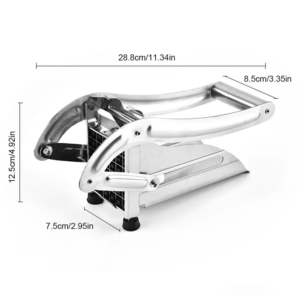 

French Fry Cutter Easy To Potato Slicer With Removable Blade Easily Cut Stainless Steel Potato