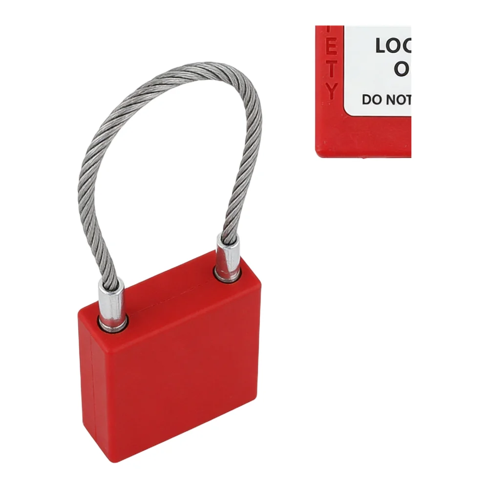 Stainless Steel Lock Lock Beam Height Approx. 90mm Lock With Keys Pry Resistance Stainless Steel Cable Reinforced Nylon PA