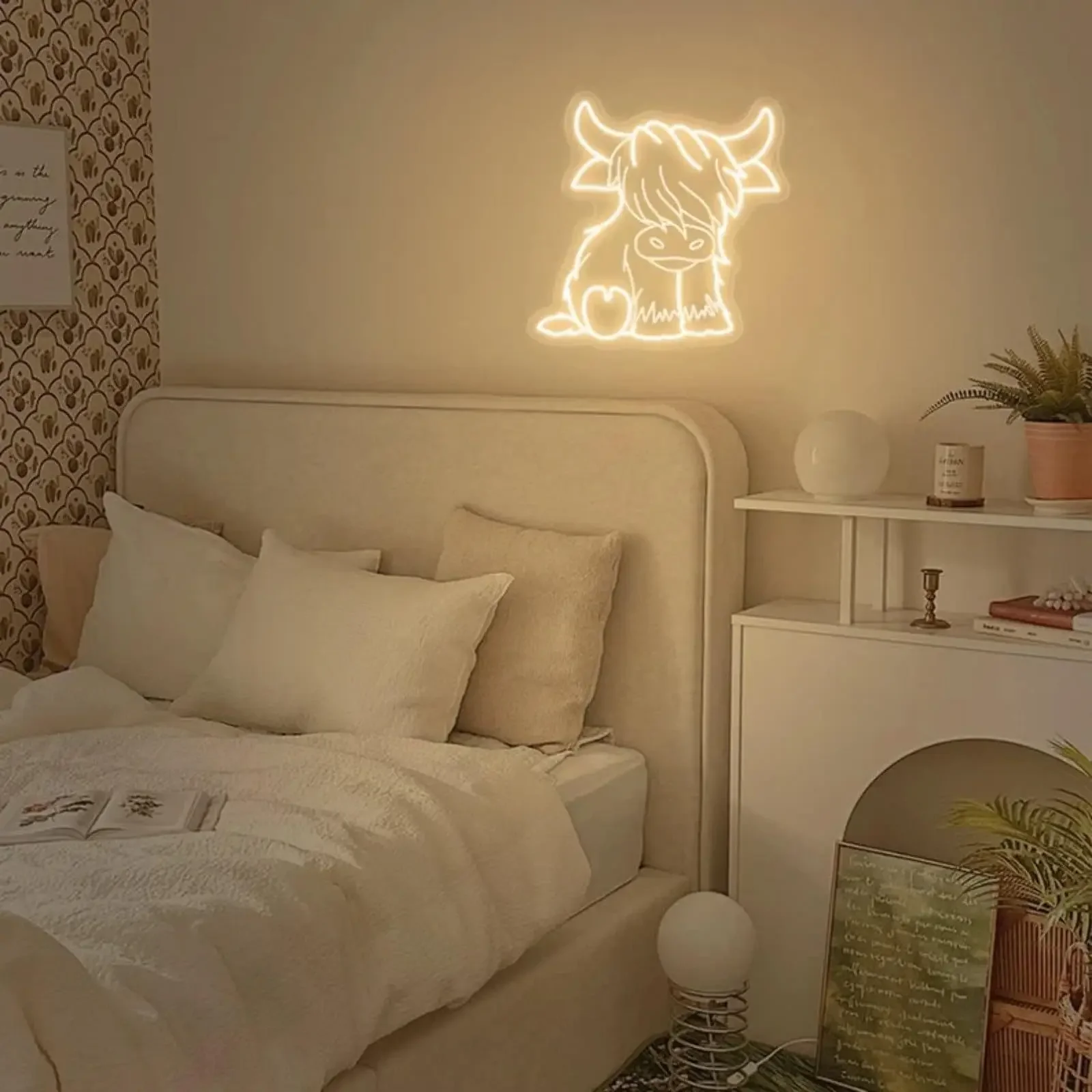  Yak LED Neon Sign USB Dimmable Neon Light Sign for Gameroom Bedroom Bar Livingroom Birthday Party Gift Wall Decoration