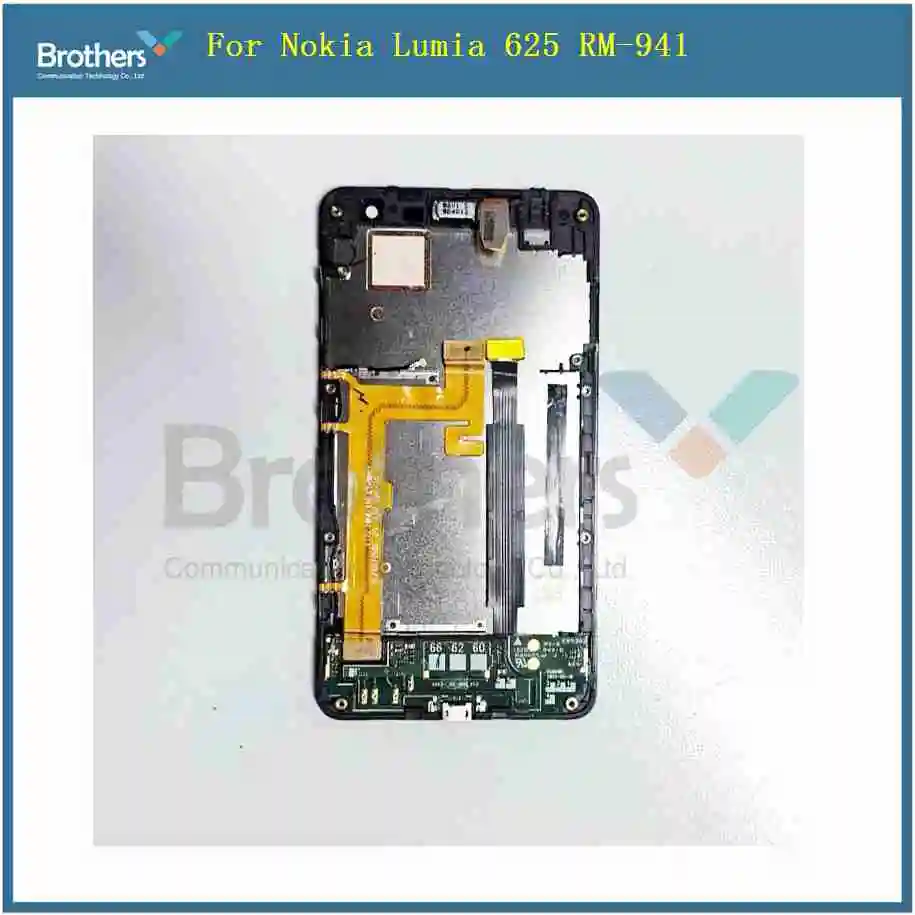 LCD original para Nokia Lumia 625 RM-941 RM-943, conjunto de display LCD e digitalizador de tela sensível ao toque com moldura