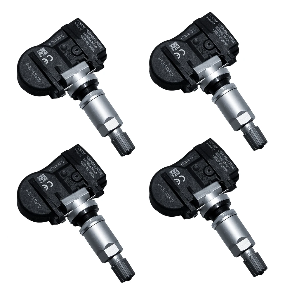 4H231A159CD Tire Pressure Monitor sensor 4pcs For Super V8 2008-2009 S-Type XFR XJ XK Vanden Plas For Range Rover Sport/Evoque