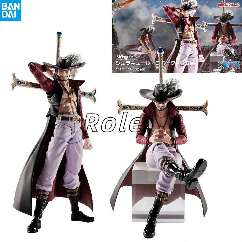 

【In Stock】Bandai S.H.Figuarts One Piece Oka Shichibukai Dracule Mihawk Roronoa Zoro Figure Finished Model Set Anime Action Toy