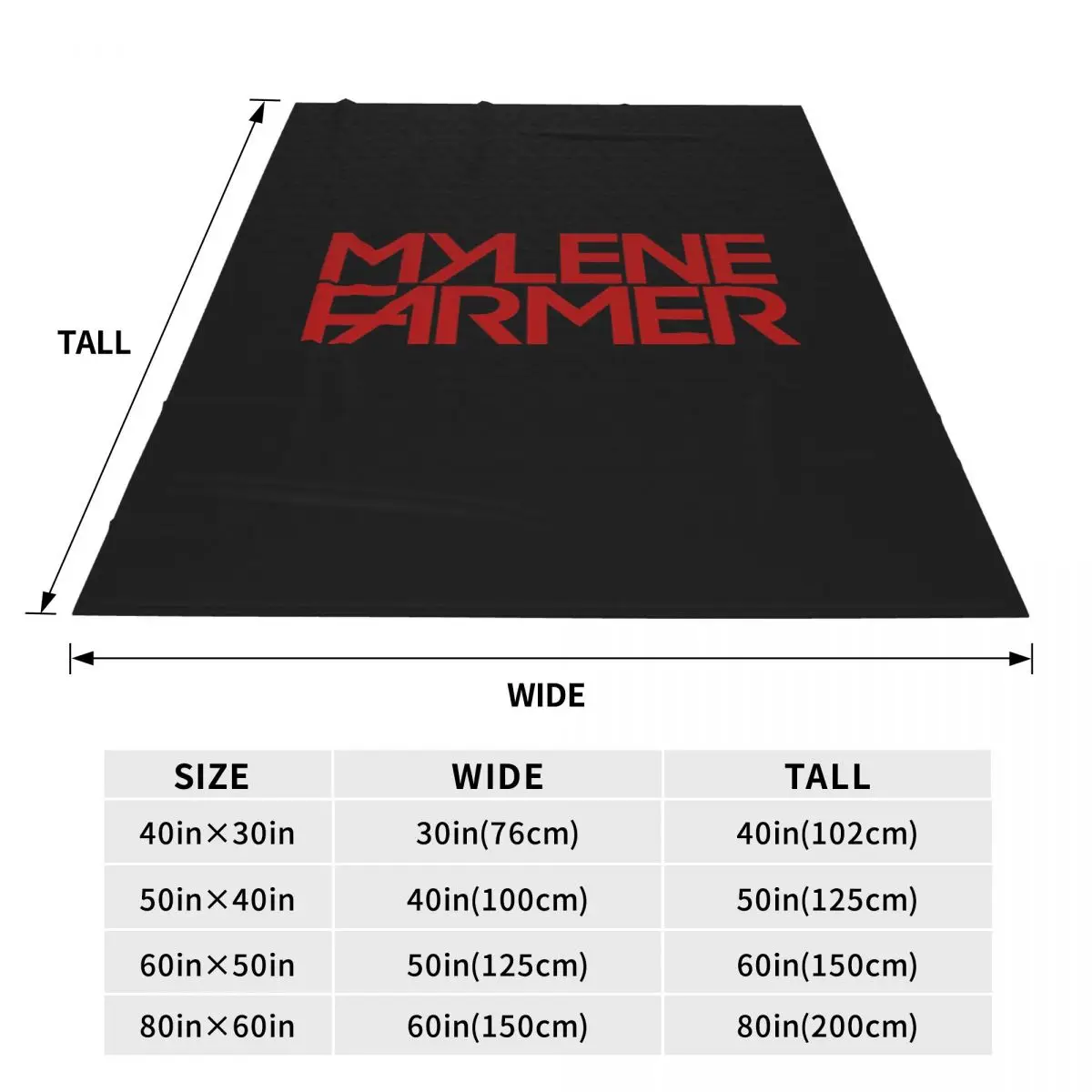 Mylene Farmer Jeanne Blanket Soft Warm Flannel Throw Blanket Bedspread for Bed Travel Home Couch