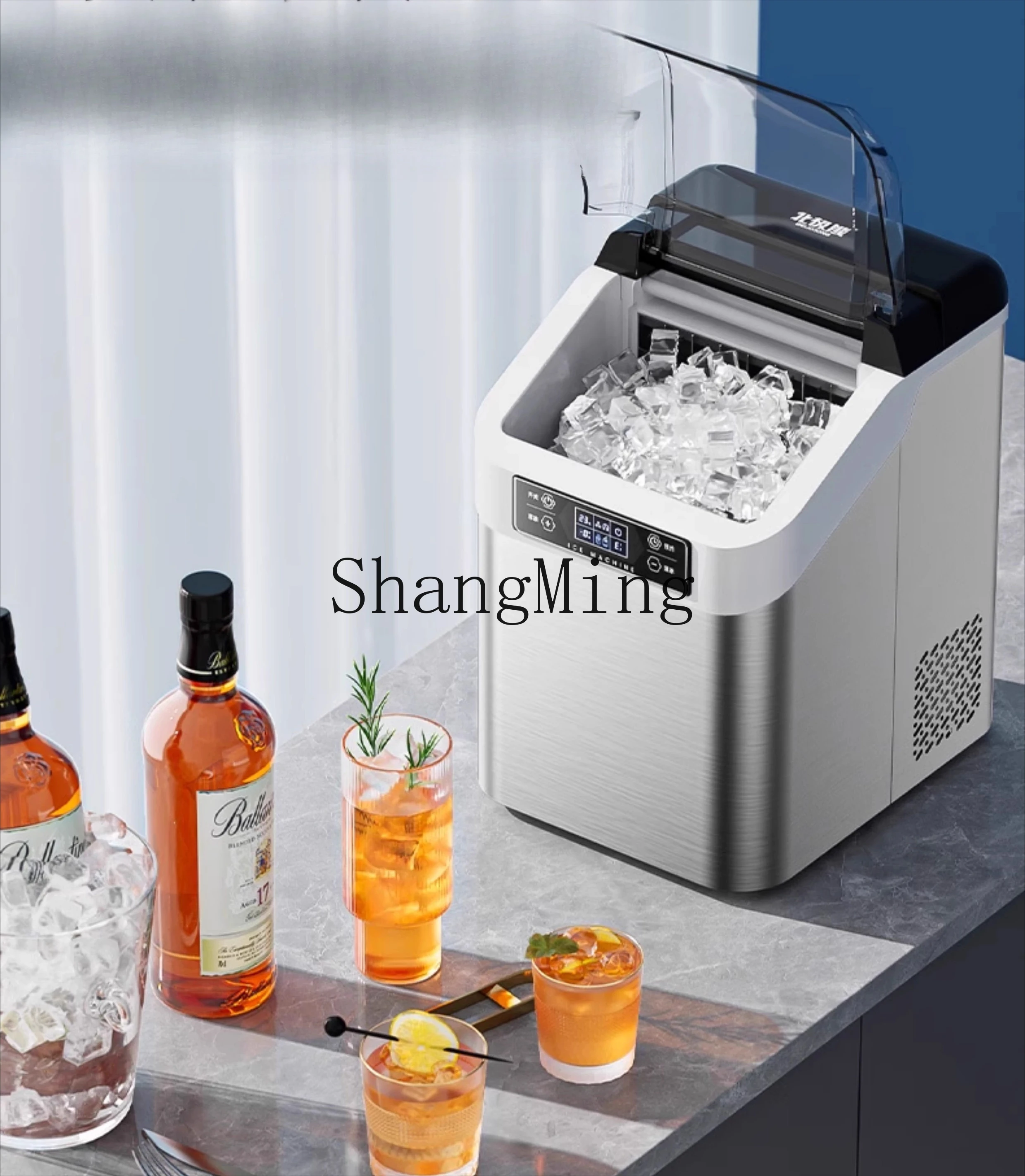 ZYY бытовой небольшой коммерческий настольный квадратный ледяной чайный магазин с молоком чайная комната киоск машина для кубиков льда