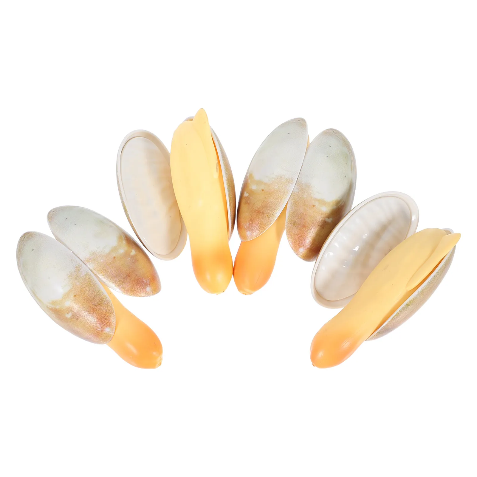 4Pcs Press-Type Water Shooter Realistic Abalone Shell Shape Outdoor Pool Spray Game Summer Beach Kids Prank Water Squirter