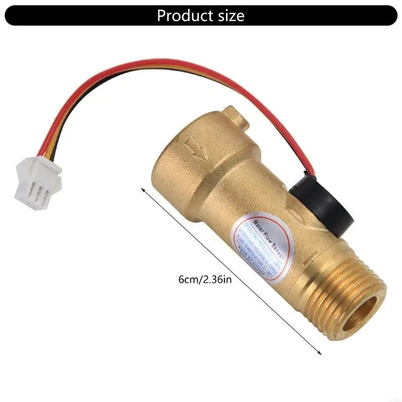 

L9BE Brass Water Flows Sensors Accurate Water Flows Control Sensors Simple Installation designs for Tankless Water