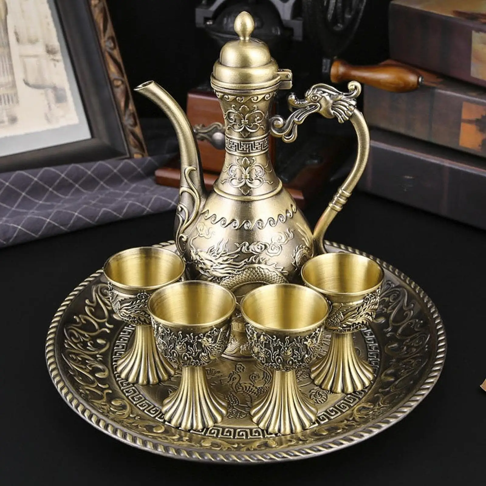 Flagon Wine Pot Craft Home Decor Coffee Pot for Table Decor Wedding Bedroom