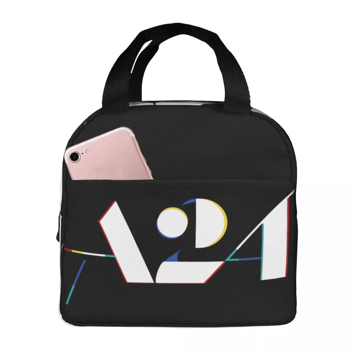 

A24 Films Logo Lunch Bag Unisex Portable Cooler Insulated Lunch Box Food Bento Box