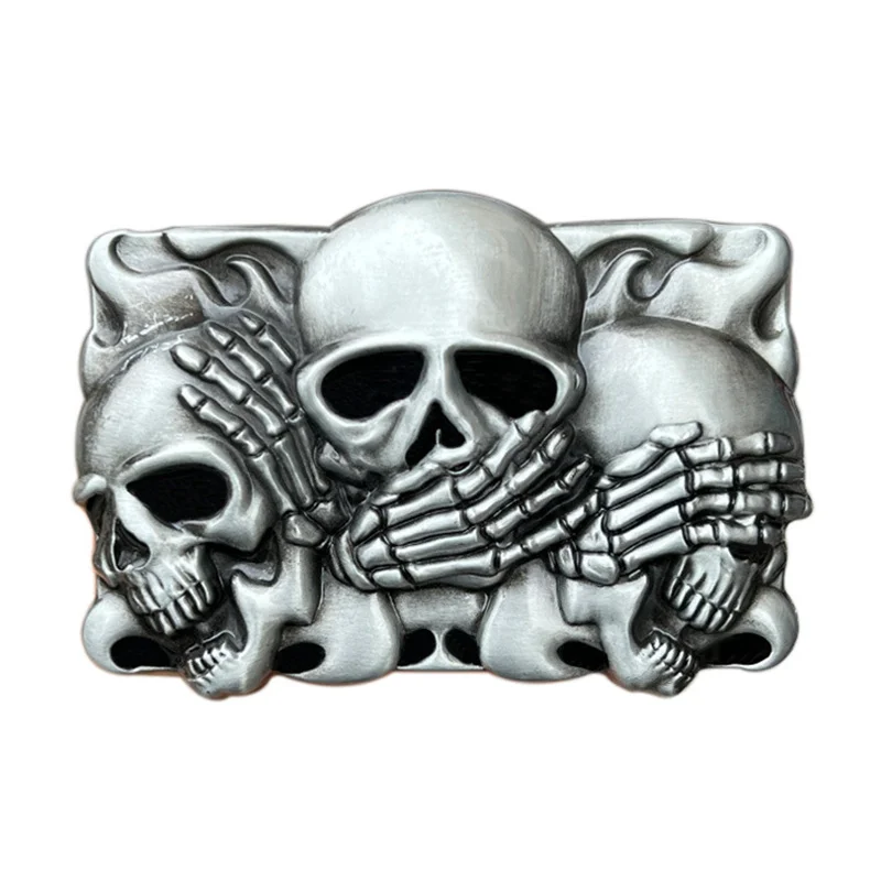 Retro punk personality belt buckle Western style