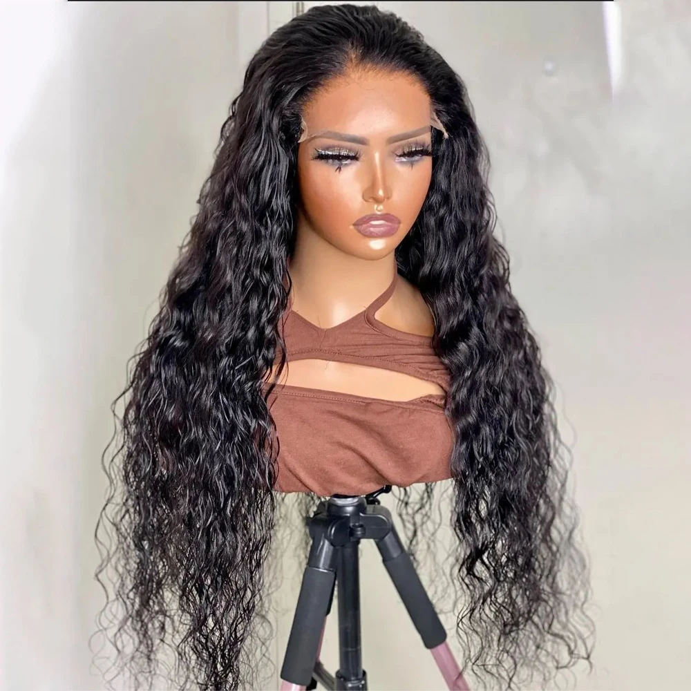 

Synthetic Deep Curly Lace Front Wigs Black Glueless Highlight kinky Curly Lace Frontal Wigs Pre Plucked with Baby Hair