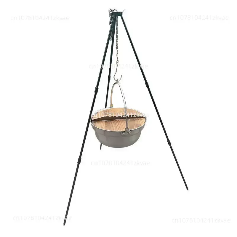 New arrival hanging pot outdoor outdoor tea making stainless steel  multi-functional pot cooking hot pot camping
