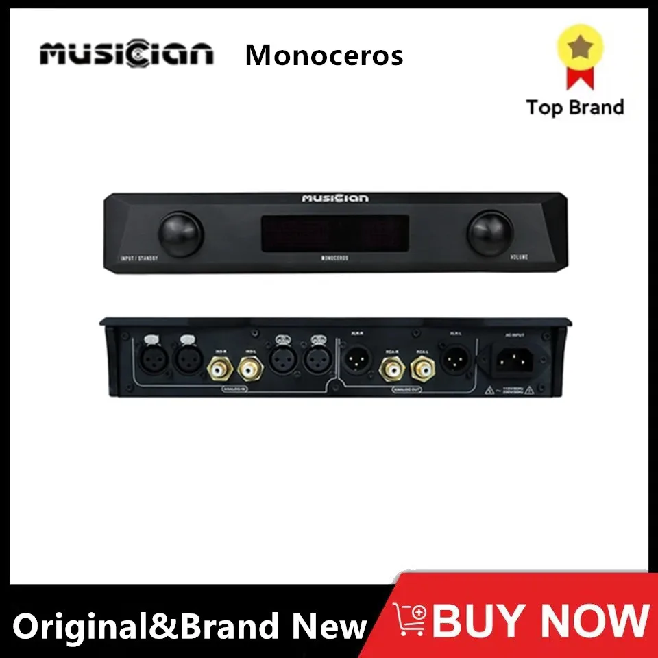 

Musician Monoceros Fully Balanced Class A Power Amplifier XLR RCA R2R Pre Amplifier Stereo Crosstalk HIFI AMP + Remote Control