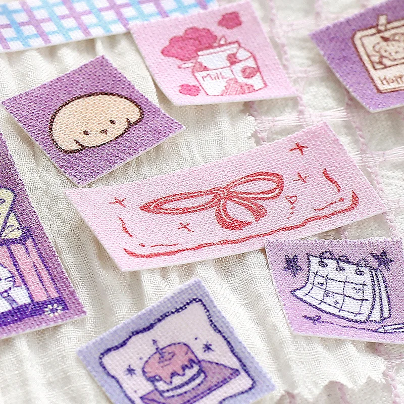 Cloth Decorative Stickers, Cloth Dong Marker Shop, Cute Label Material Illustration Versatile Hand Account Collage Cute Stickers