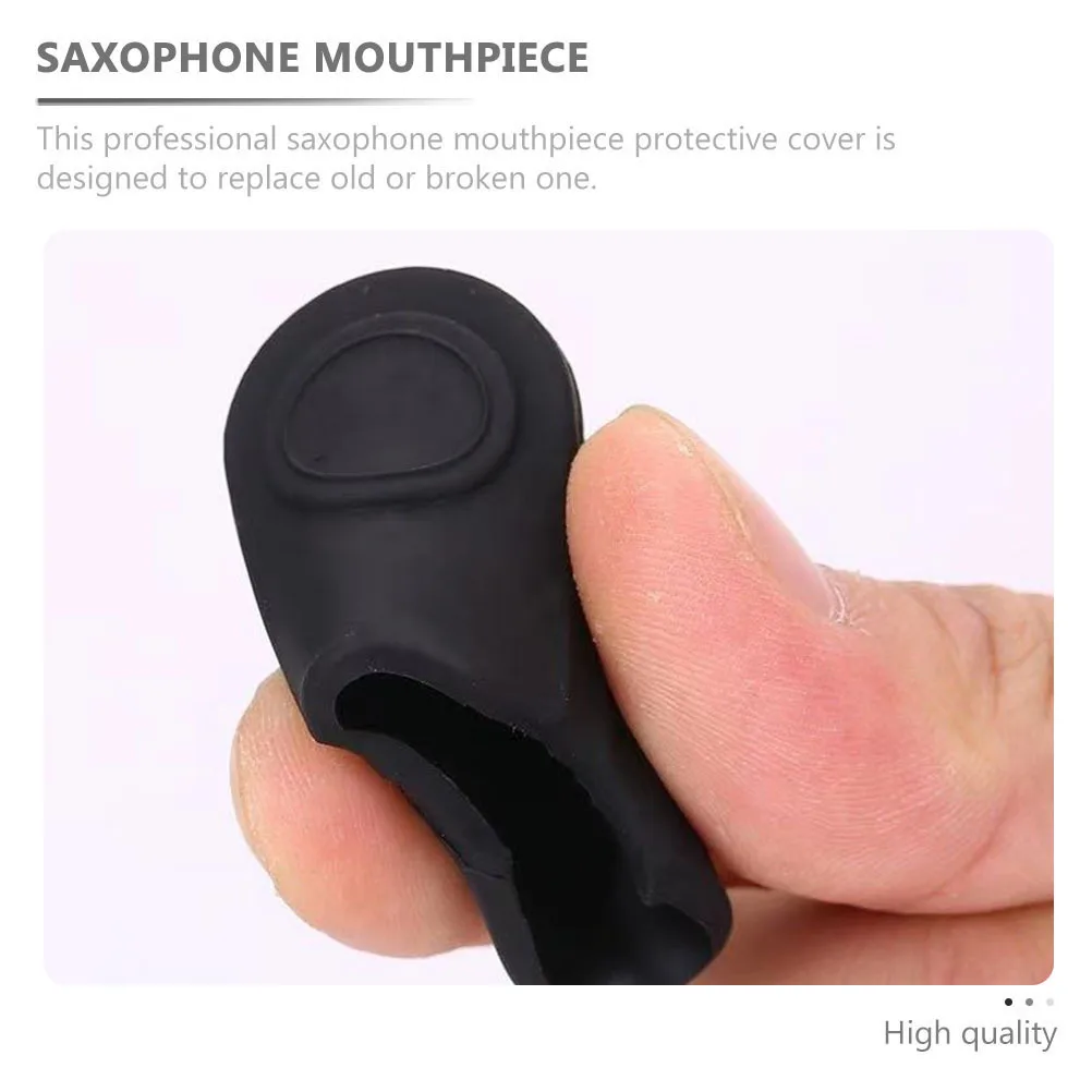 

2 Pcs Sax Cover Saxophone Accessories Music Mouthpiece Protective Cap Accessory
