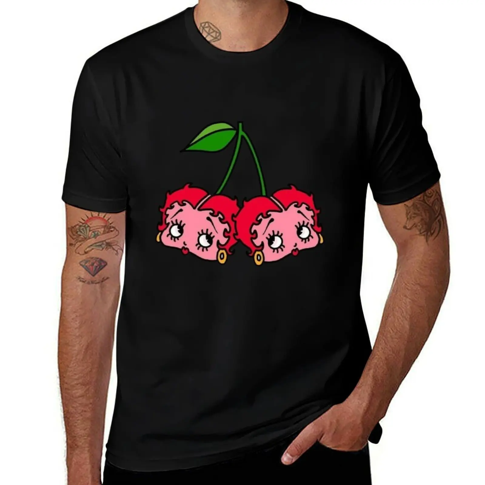 

cherry boop!! T-Shirt Summer Casual Loose T-Shirt