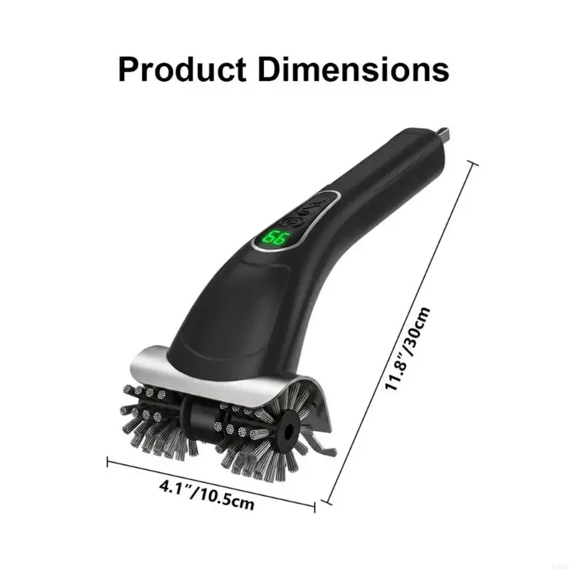 Electric Cooking Rack Brush Rechargeable Handheld Tool for Barbecue Washing, Family Meal Follow Up and Rack Care Y5GB