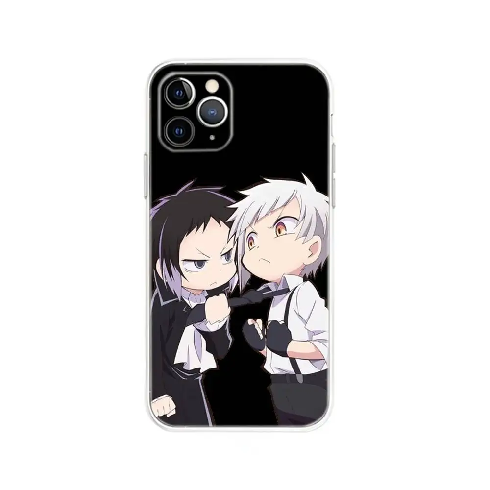 حافظة هاتف B-Bungo Stray Dogs لهاتف iPhone 17,16,15,14,13,12, Mini,11,Pro,Max,Plus,Air,X,XR,XS,8,SE,2020, غطاء شفاف #5
