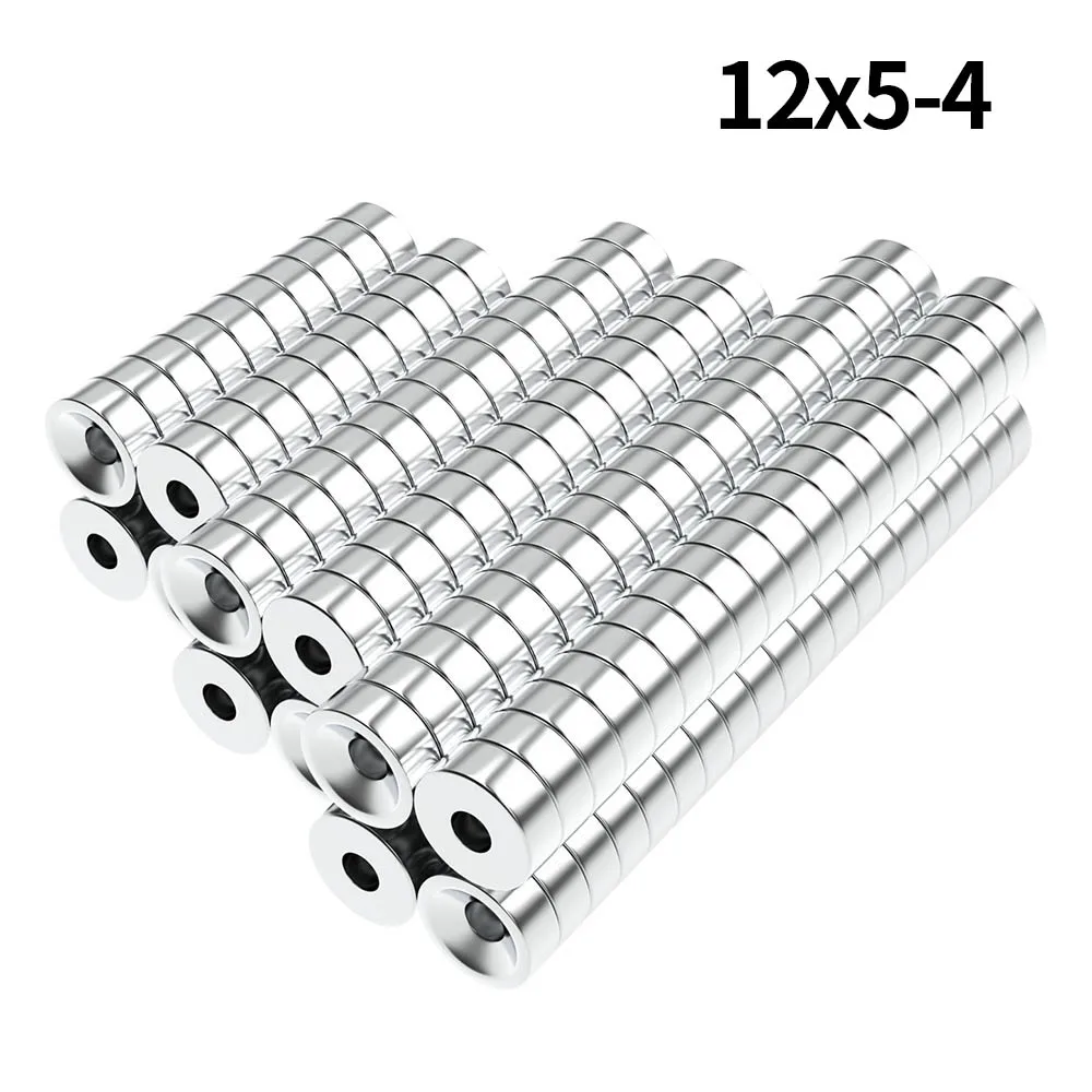 

12x5-4mm N35 Super Strong Neodymium Magnet Round with holes NdfeB Powerful Permanent Magnetic imanes Refrigerator Magnets