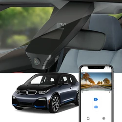 Fitcamx 4K Dash Cam for BMW i3/i3s 2018-2021, UHD Car Camera, G-Sensor, APP Control, Night Vision, Loop Recording