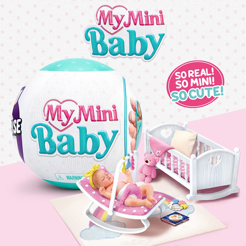 Zuru 5 Surprise Mini Brands Toys My Mini Baby Surprise Doll Cute Gift Miniature Toy Decoration Birthday Gift for Kids Toys