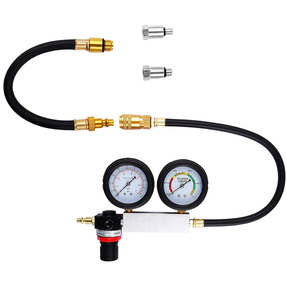 Automotive Cylinder Leak Detector TU-21 Petrol Engine Gauge Tool for Car Compression Leakage Detector Kit Diagnostic Tool