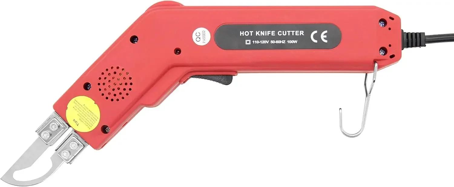 Electric Hot Knife Cutter Heat Knife 100W 5 Seconds Heating 50-500°C for Cutting Cloth/Rubber/Rope/Plastic/Acrylic (110V, Arc Ty