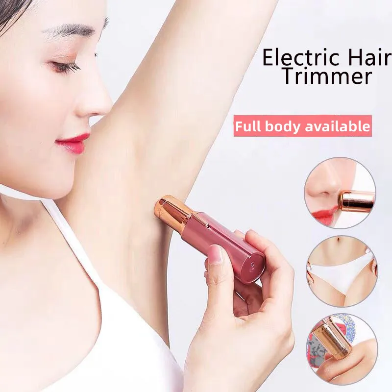 USB Electric Eyebrow Trimmer Painless Eye Brow Epilator Mini Shaver Razors Portable Facial Nose Lip Hair Remover Depilator Beaut