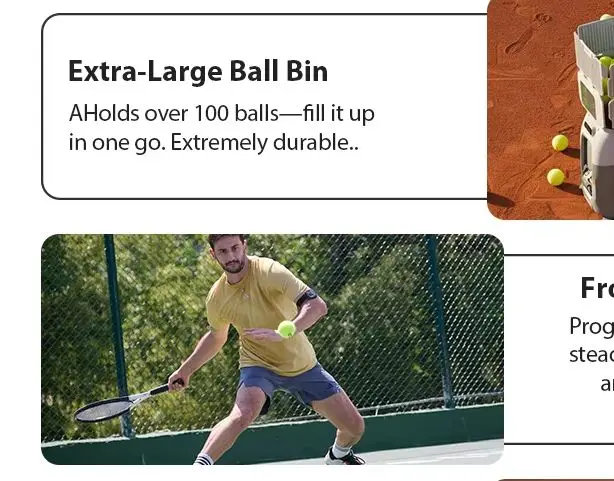 

Tenniix Tennis Ball Launcher SMART Tennis Machine AI Voice-Control Portable Robot Training Shooting Equipment for Court