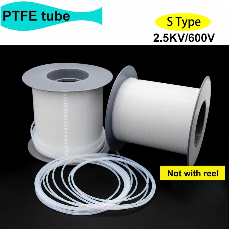 

1/5M PTFE Tube 30S-3S/ 2.5KV 600V F46 Insulated Capillary Heat Protector Transmit Hose Rigid Temperature Corrosion Resistance