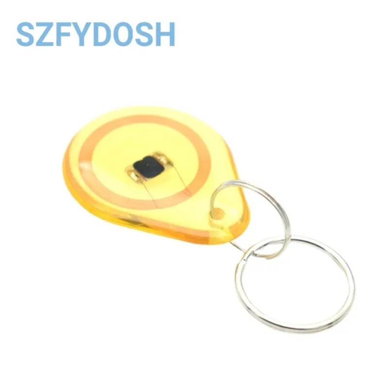 NEW 13.56MHz RFID Crystal IC special-shaped card S50 chip transparent keychain card NFC label keychain card