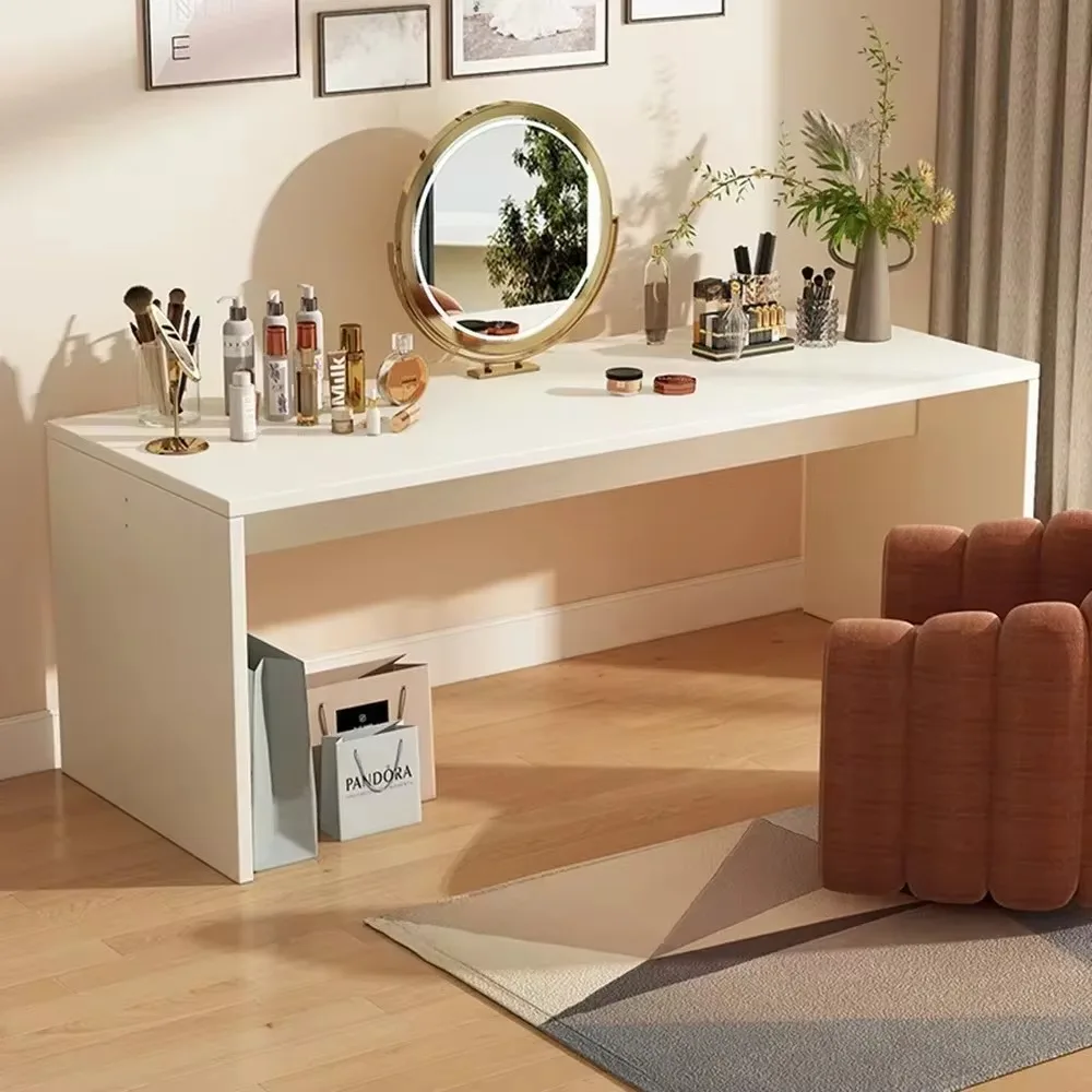 Save Space Simple Bedroom Makeup Table Bay Window Dressing Table Minimalist and Modern Sturdy and Durable Small Dressing Table