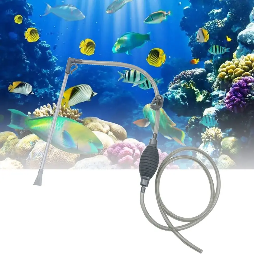 Vacuum Semi-automatic Water Cleanger Tools Handheld With Filter Nozzle Water Pump Cleaner Aquarium Siphon